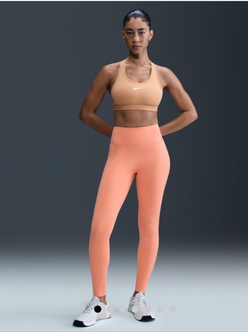 Nike Universa No Seam High-Waisted 7/8 Leggings Universa Apricot